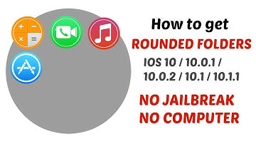 How to get rounded folders on iOS 10