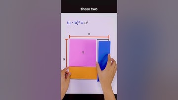 (a-b)² is not so abstract after all!