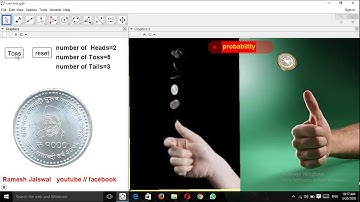 Probability  Coins are Tossed ( Game and Example both ) use Geo-Gebra
