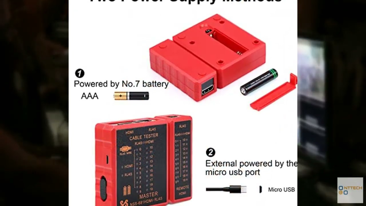 Review - HDMI Tester Portable High Definition Network Cable Tester Checker