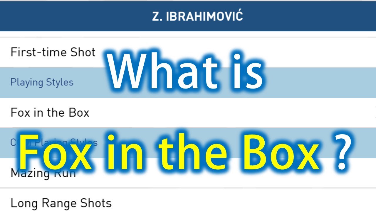 What is Fox in the Box? - PES 2018 Mobile