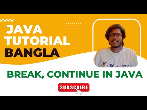 Java Bangla Tutorials 27 | Break Statement in Java | Continue Statement in Java | Break, Continue