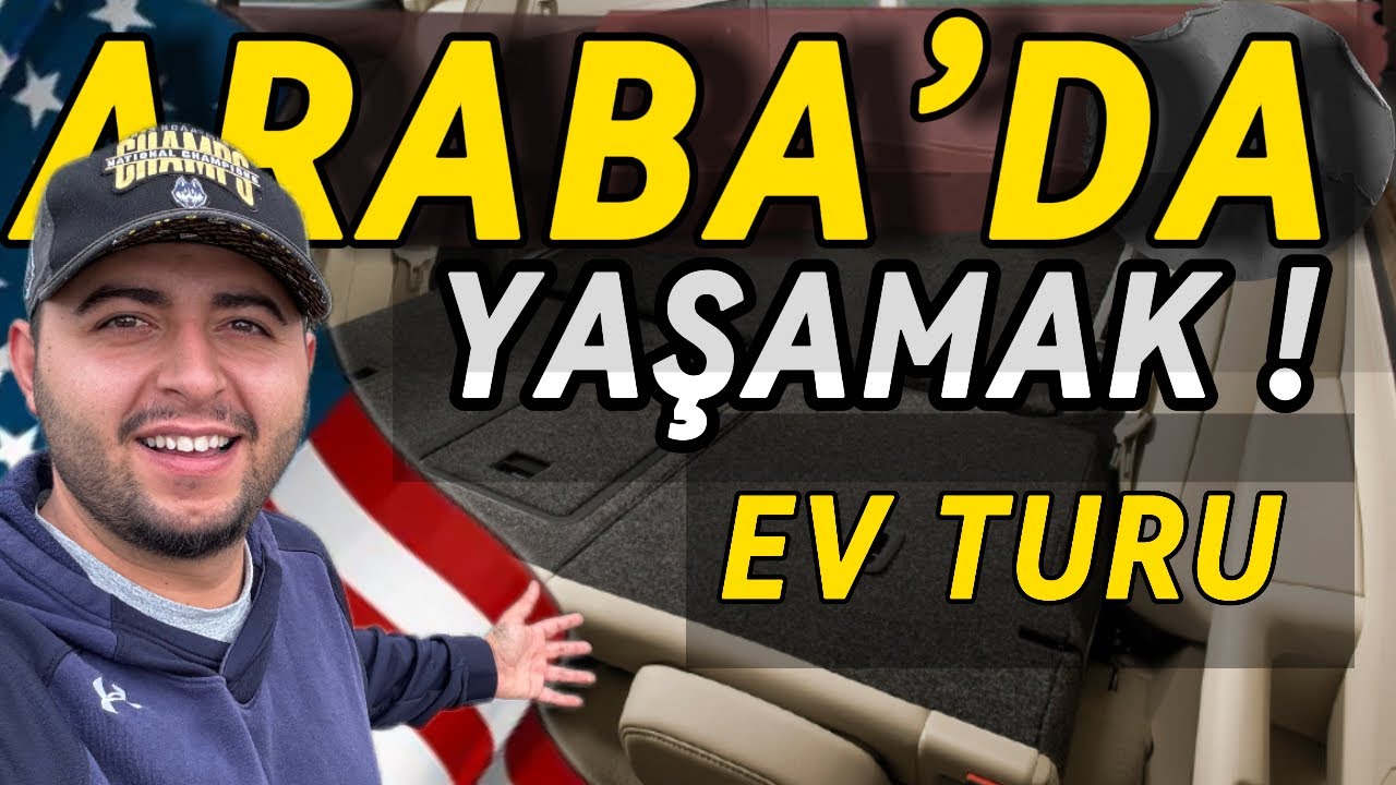 AMERİKA’DA ARABADA YAŞAMAK ! | YEMEK,DUŞ,GÜVENLİK | TÜM DETAYLAR