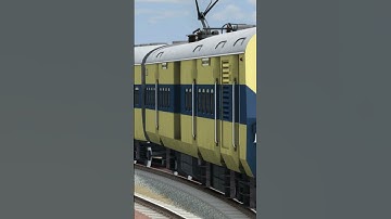 TRAIN CROSSING ON CURVED RISKY RAILROAD TRACKS | Indian Railways |