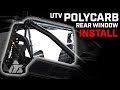 How To Install a Tusk Polycarb Rear Window on a Kawasaki KRX4 1000