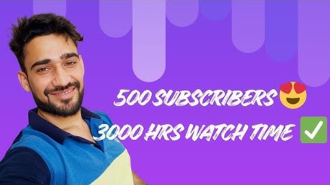 500 Subscribers & 3000 Watch Time Completed 🤑 Youtube Half Monetization Completed 🥳