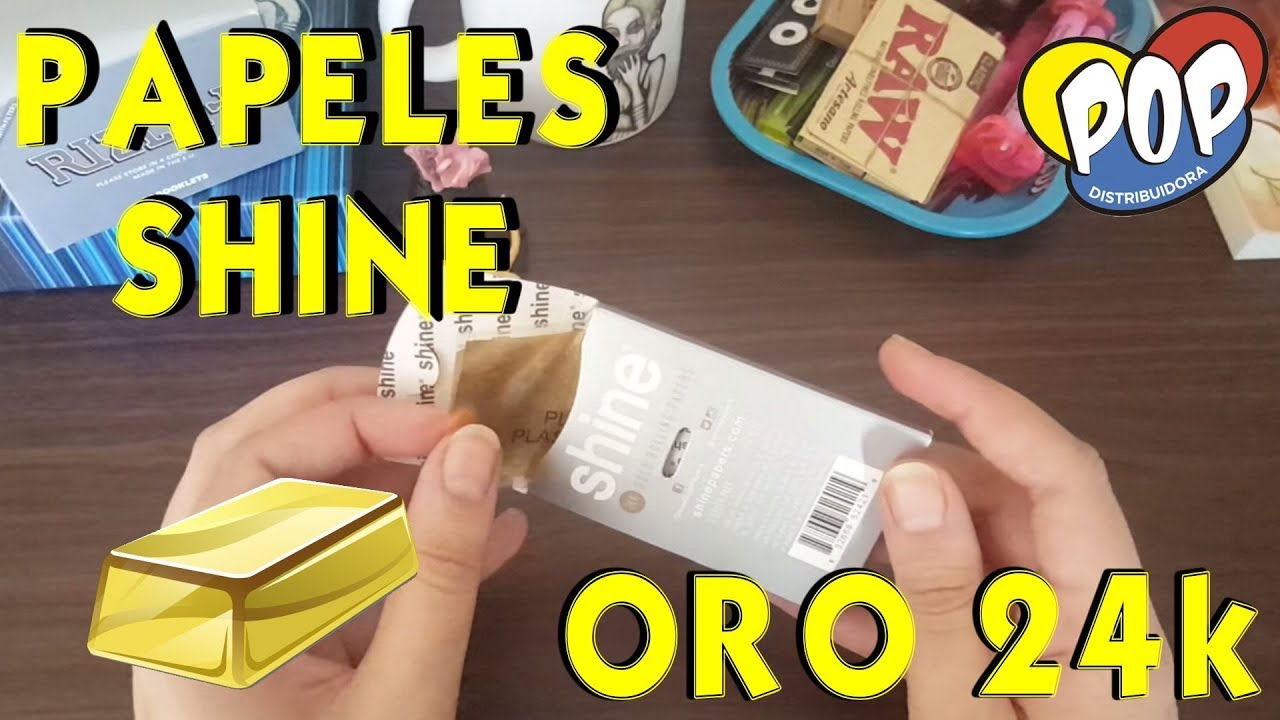 SHINE PAPERS: papel de oro para armar cigarrillos