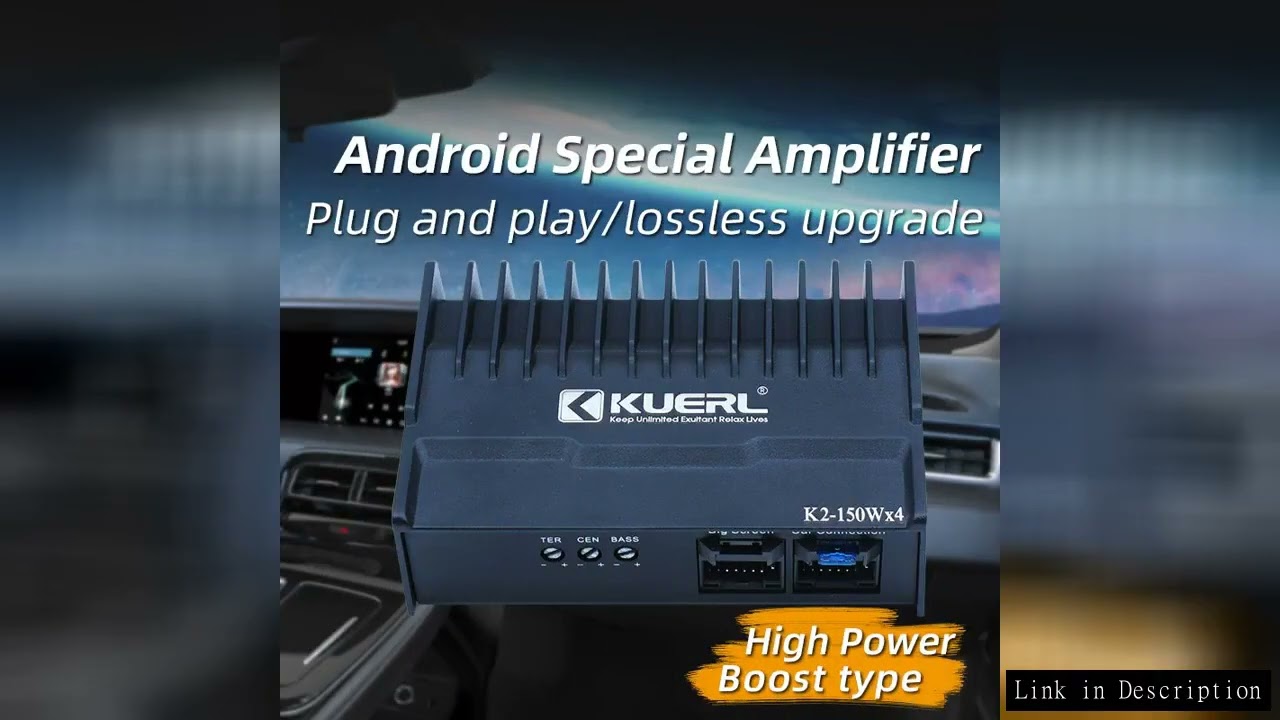 Car Power Amplifier 4 Channel DSP Audio Amplifier Android Large Screen Machine Special Amplifier Plu