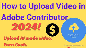 How to upload a video in Adobe Contributor in 2024. Sell AI video in Adobe & make money. #adobe