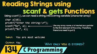 Reading Strings using scanf and gets Functions