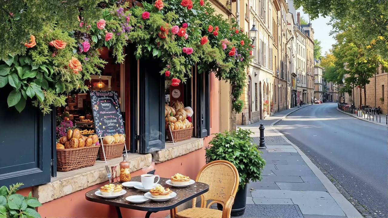 Morning Jazz Coffee Urban Scene | Soft Sax Jazz & Gentle City Rhythm