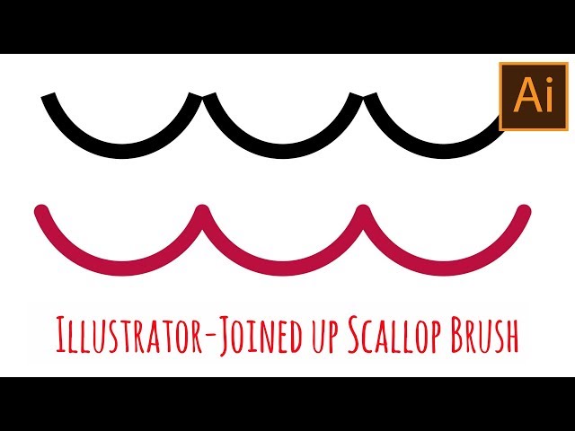 Illustrator - Joined up Scallop Brush 