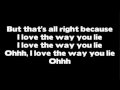 Rihanna Love The Way You Lie Part 2 ft Eminem Lyrics.mp4