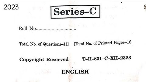 ENGLISH || HPBOSE 12th ANNUAL EXAM question paper MARCH 2023 || STUDY GUIDE #studyguide