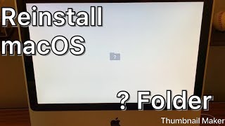 iMac Question Mark Folder??  Fresh macOS Install
