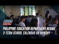 Philippine Education Department begins 3-term school calendar on Monday | ANC