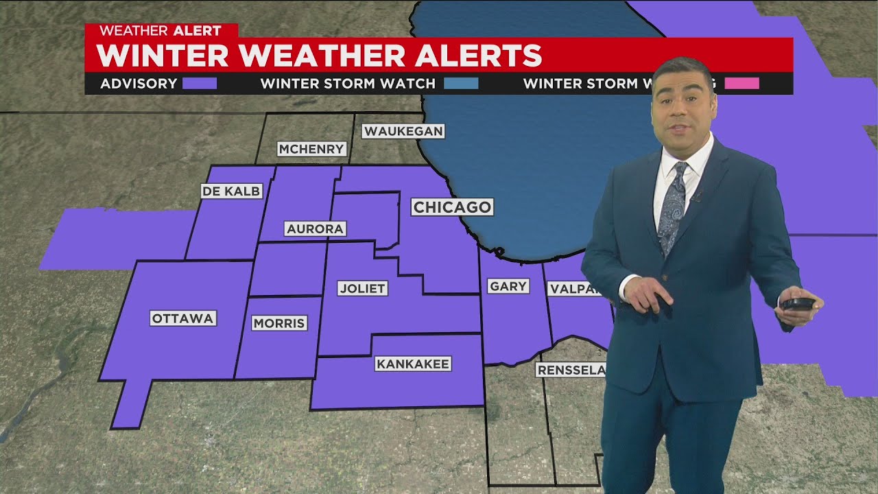 Chicago First Alert Weather: Blowing Snow Overnight, Bitter Cold ...