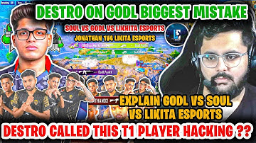 😱 Destro Shocked by GodL Big Mistake 🤯 React JONATHAN wwcd bgmi tournament live|bgis live|bgmi live