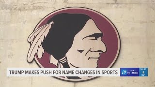 Trump makes push to change Washington Commanders back to Redskins