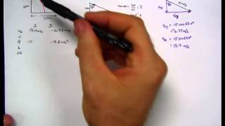 2D Angled Launch (launch down, land below)