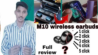 M10 True Wireless Earbud Review and unboxing |  Earbuds with Powerbank full review |