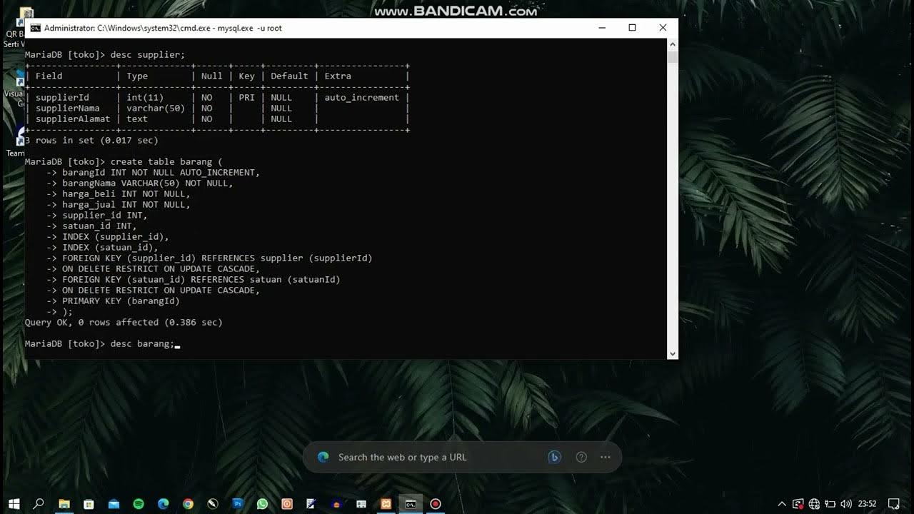 TUTORIAL MENAMBAHKAN FOREIGN KEY DI CMD, PHPMYADMIN,HEIDIMYSQL YouTube
