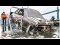 CAR FOUND SHOT w/BULLET HOLES Dumped 30' Underwater in River!