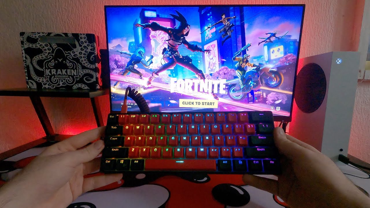 Unboxing The KRAKEN BRED 60% Keyboard + Smooth Xbox Series S (POV)
