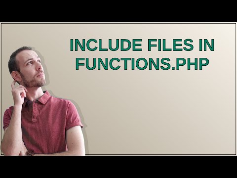 Wordpress: Include files in functions.php