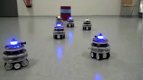 Human-like multi-robot navigation, two end-points scenario