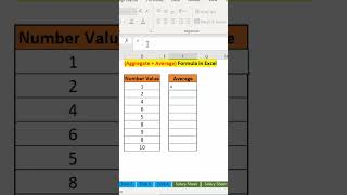 Average+aggregate formula in Excel | How to use Average function in Excel #excel