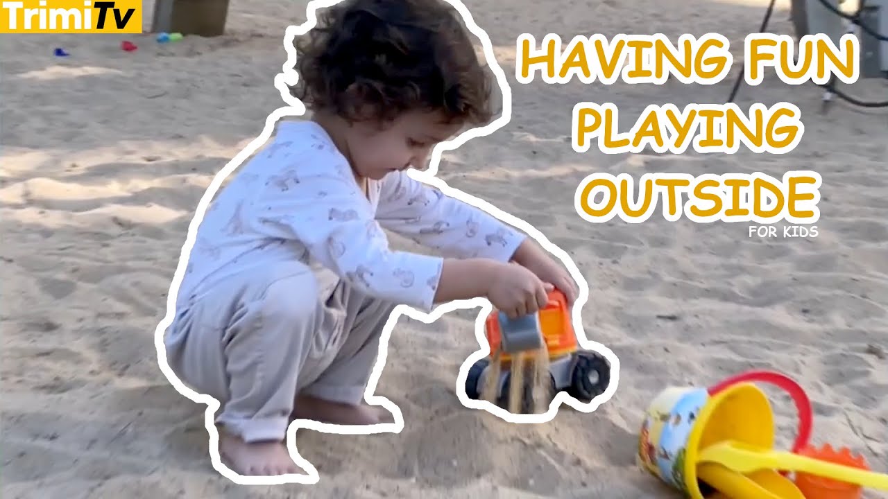 Join Trim As He Plays With His Toys In The Sand Outside!