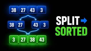 Merge Sort Algorithm Explained with Animations (Java, C++, C & Python)