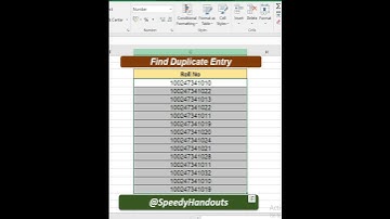 How To Find Duplicate Entry in Excel | Duplicate Value | Duplicate Data | Highlight Duplicate Data