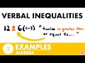 Verbal Inequalities Examples | Algebra - JK Math