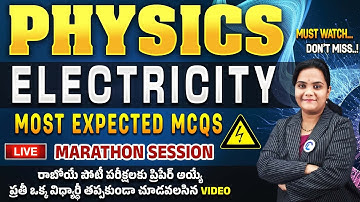 PHYSICS💥ELECTRICITY CONCEPT MOST IMP QUESTIONS FOR ALL APPSC/TGPSC GROUPS, SI, SSC, RAILWAY RRB, RPF