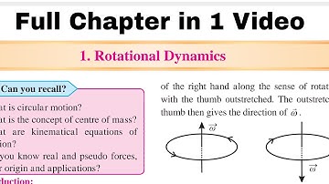 Rotational Dynamics Full Chapter | Class 12 Physics | One Shot Revision | Maharashtra Hsc Board