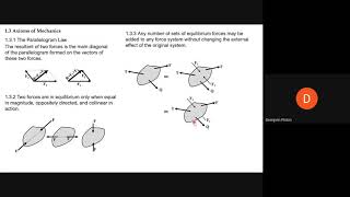 Equilibrium of Coplanar Force Systems (Part 1)