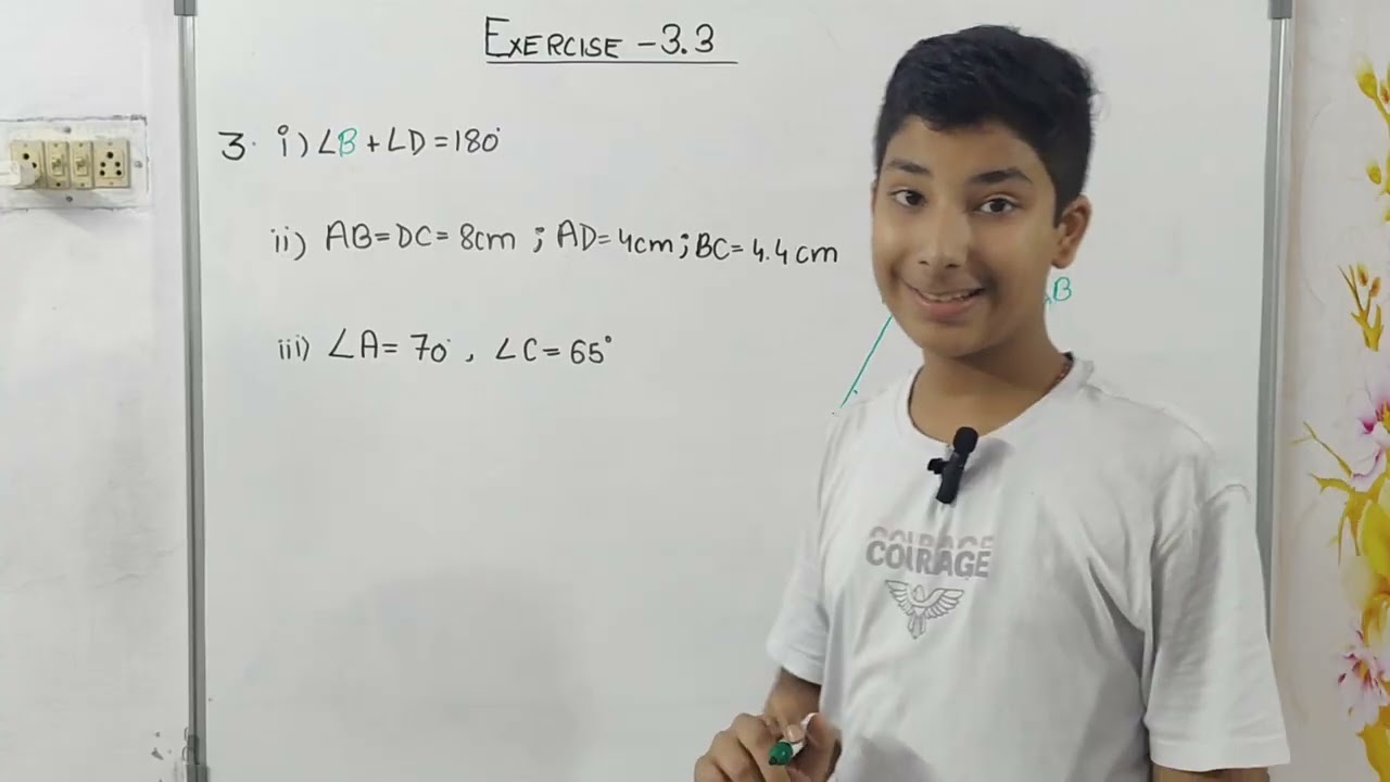 Exercise 3.3| Understanding quadrilaterals| Chapter 3| Class 8| NCERT Textbook solutions|