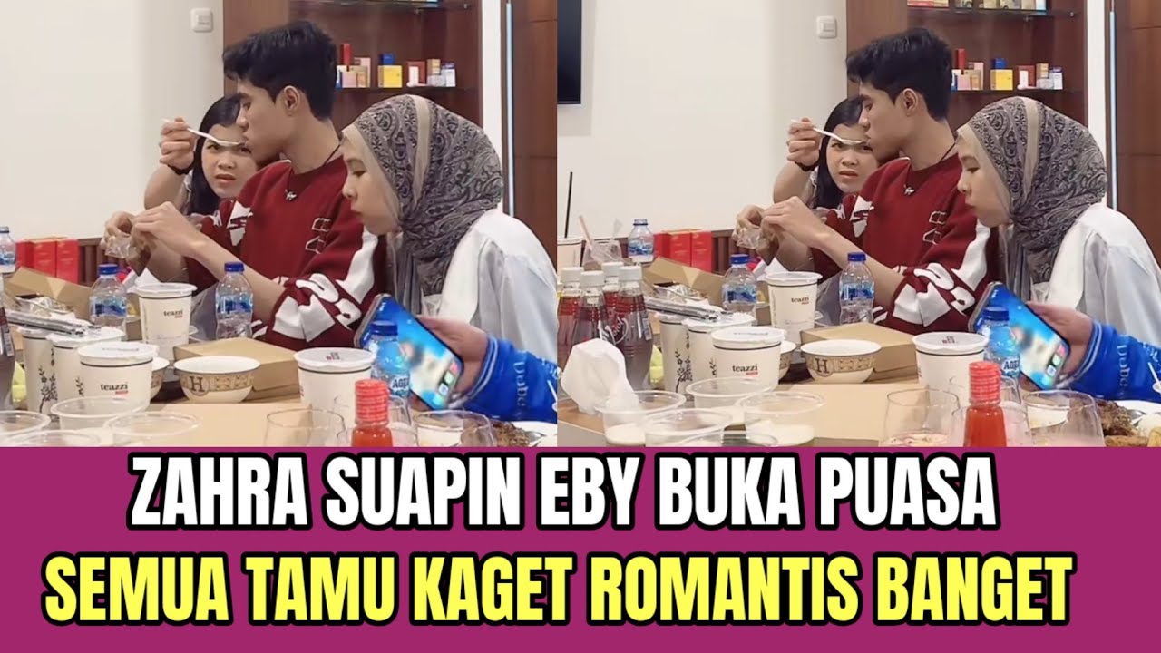 Zahra Suapin Eby Buka Puasa, Semua Tamu Kaget Romantis Banget!