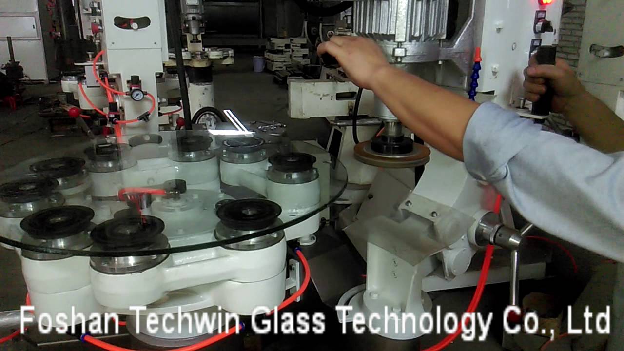 Foshan Techwin glass shape beveling machine for polishing edge