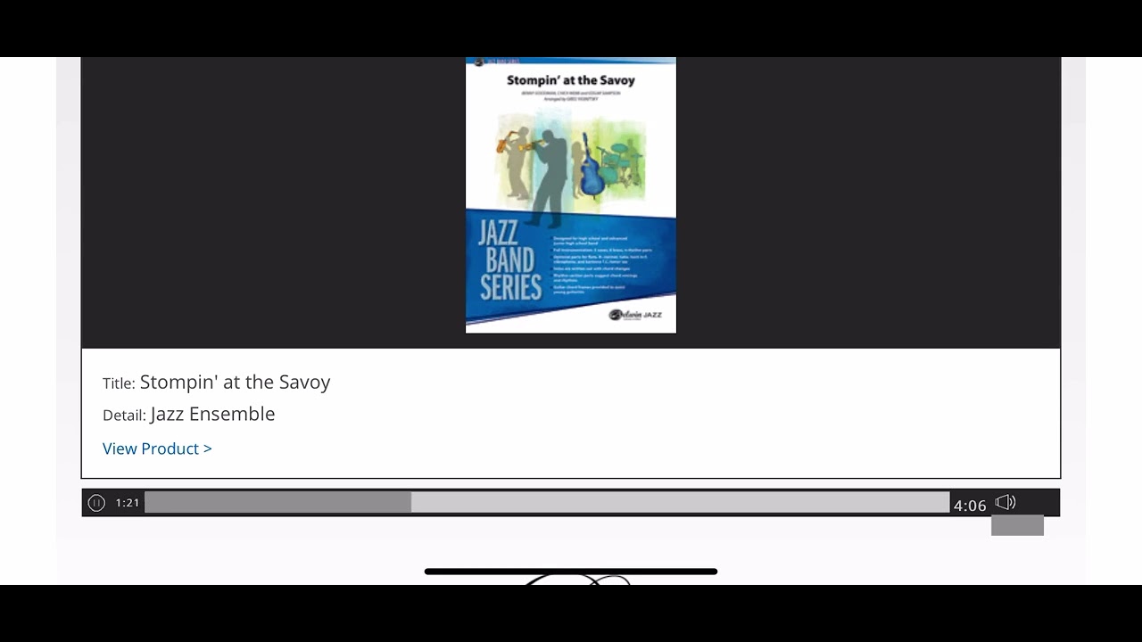 Stompin' at the Savoy - Benny Goodman arr. Greg Yasinitsky