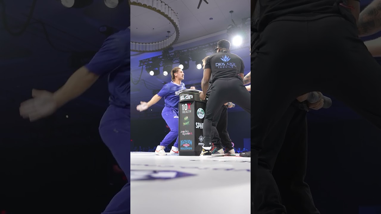 This man is an ABSOLUTE MENACE on the Power Slap stage 😳