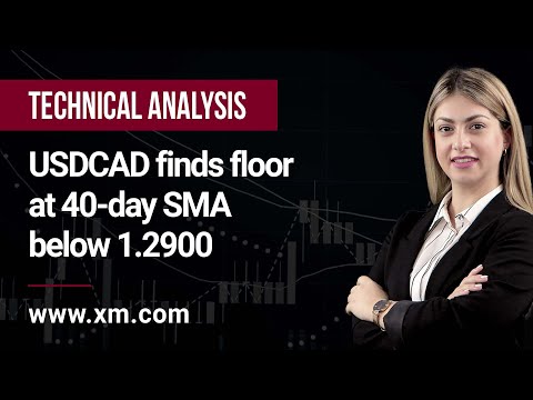 Technical Analysis: 22/07/2022 - USDCAD finds floor at 40-day SMA below 1.2900