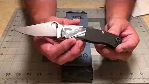 Knife Sharpening - Spyderco Paramilitary 2 - 52100