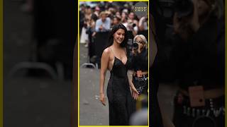 Disha Patani In Black Gown At Calvin Klein Fall 2025 Fashion Show In Nyc