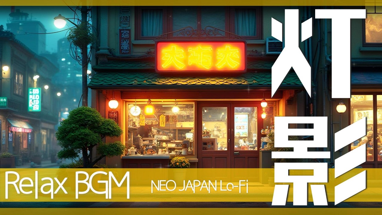 Japanese Lofi Mix for Study & Work | 灯影 | NEO JAPAN Lo-Fi