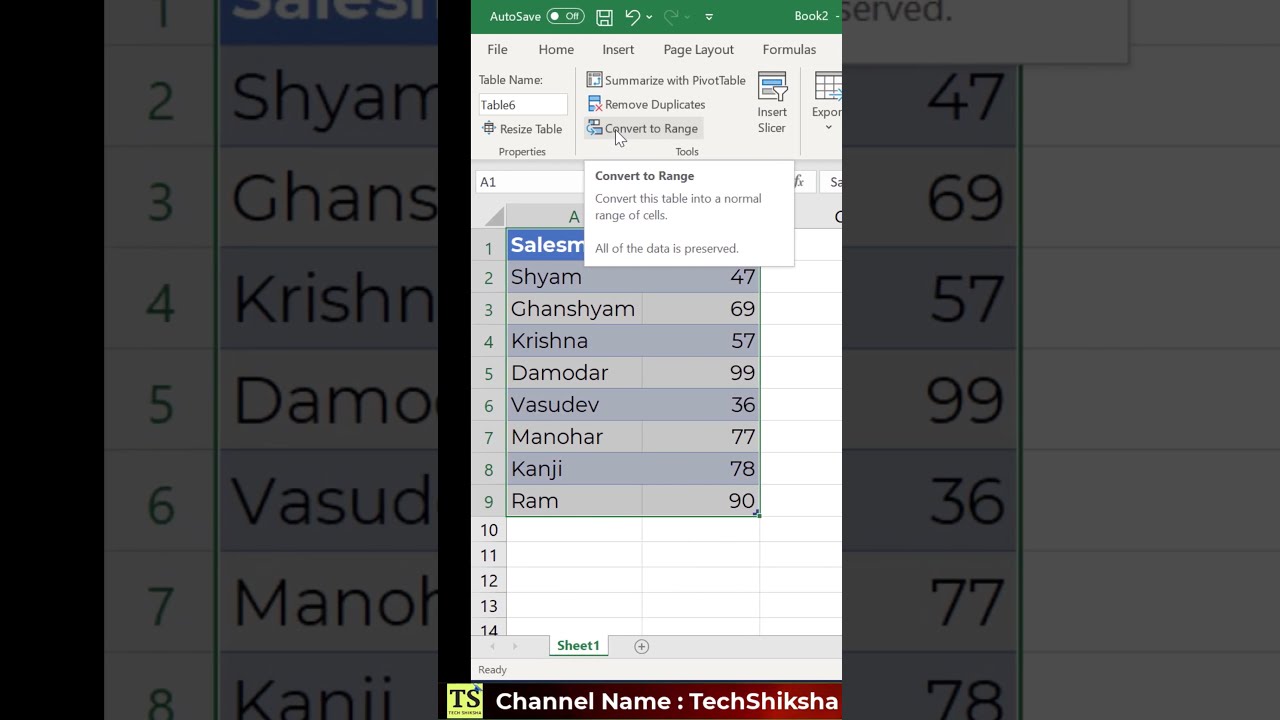 Excel Trick Convert Excel Table To Normal Range YouTube Excel Trick Convert Excel Table To Normal Range YouTube