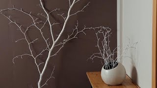 How to paint a branch to decorate your home - DIY