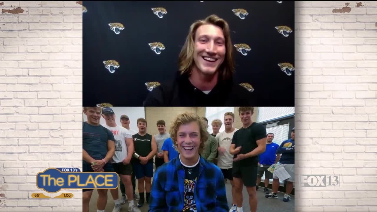 A Utah high school football player got a big surprise from an NFL player